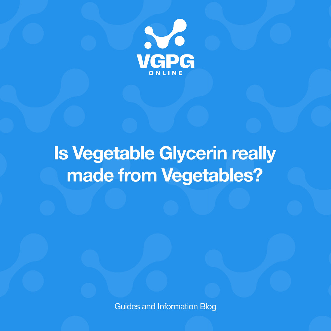 Is Vegetable Glycerin Really Made from Vegetables?